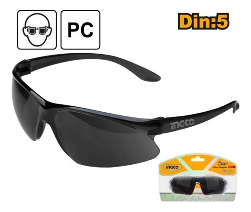 LENTES GAFAS ANTIPARRAS OSCURAS DE SEGURIDAD INGCO HSG07 N/A - 2