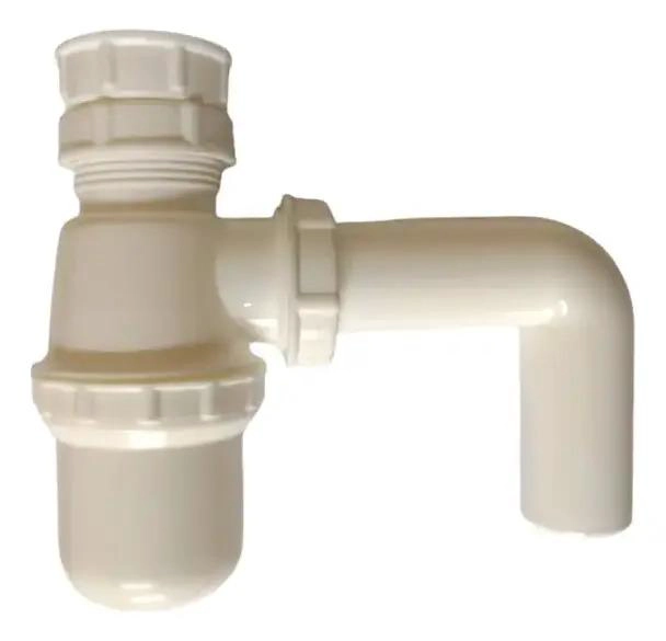 SIFON 1.1/4 PLASTICO CON CODO SALIDA TAUMM BLANCO - 4