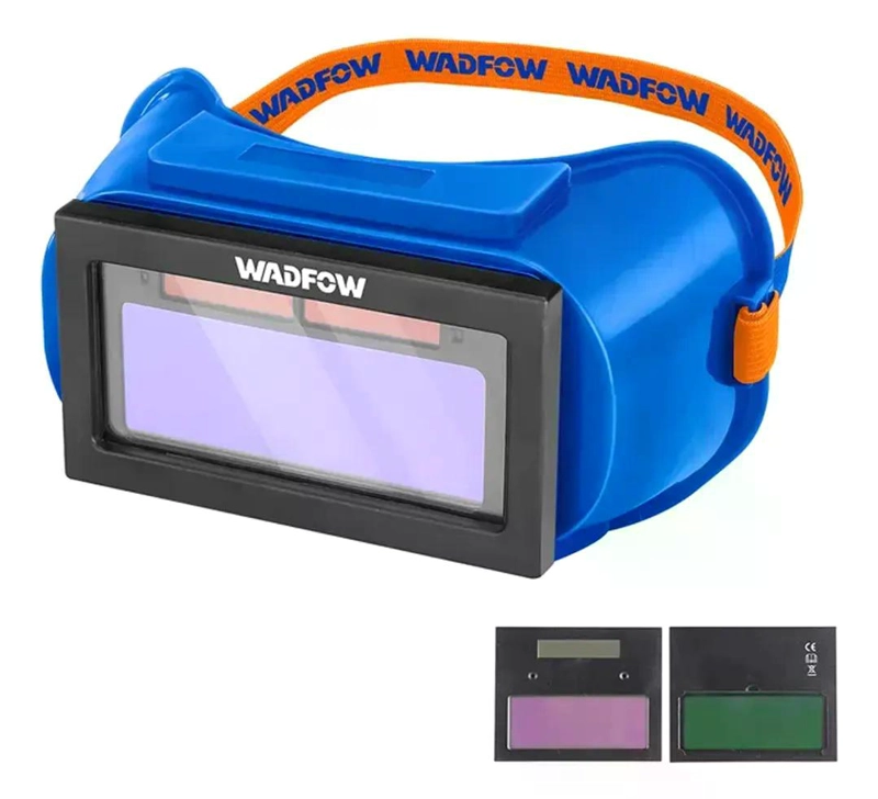 MASCARA PARA SOLDAR FOTOSENSIBLE WADFOW WWA2800 AZUL, CON 2 SENSORES LISA - 1