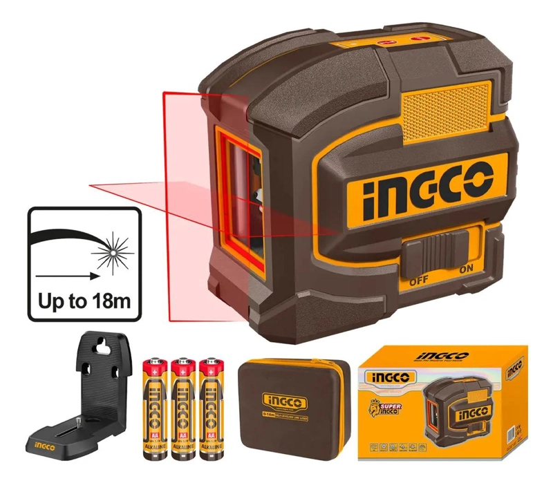 NIVEL LASER TIPO CRUZ 18M INGCO HLL156503 - 1
