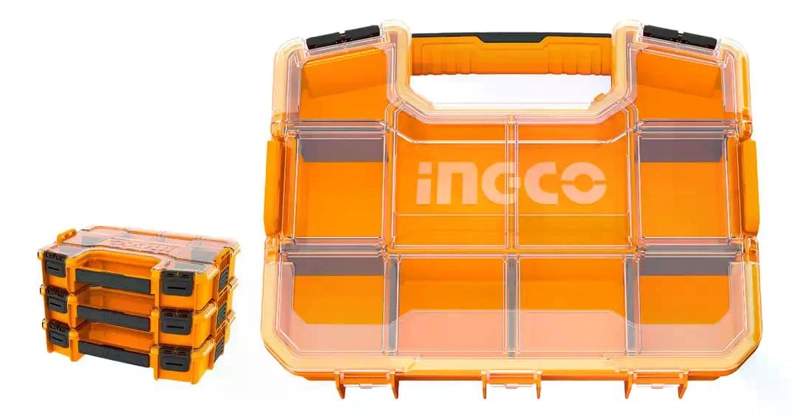 ORGANIZADOR DE PLASTICO INGCO CON DIVISIONES DE 15 PBX1511 NARANJA - 5
