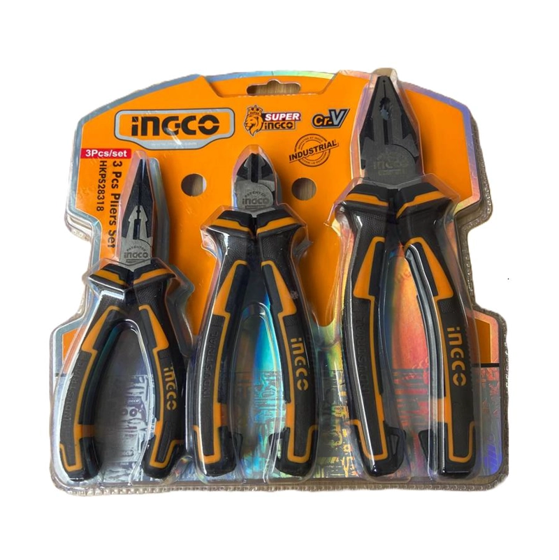 SET ALICATES 3 PIEZAS 160-200 MM 6-8 PULGADA INGCO HKPS08318 - 3