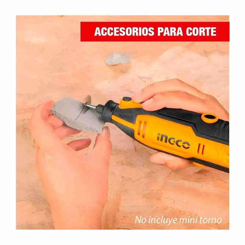 SET 420 PIEZAS  MINI TORNO MULTIFUNCIONAL INGCO  AKMG4208 - 7