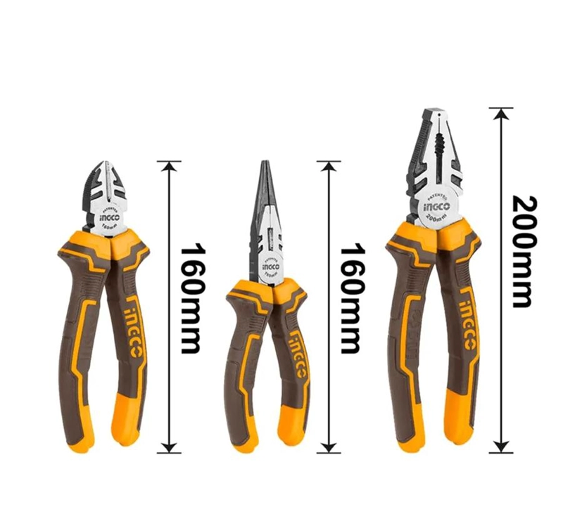 SET ALICATES 3 PIEZAS 160 MM /6 PULGADAS INGCO HKPS08318 - 2