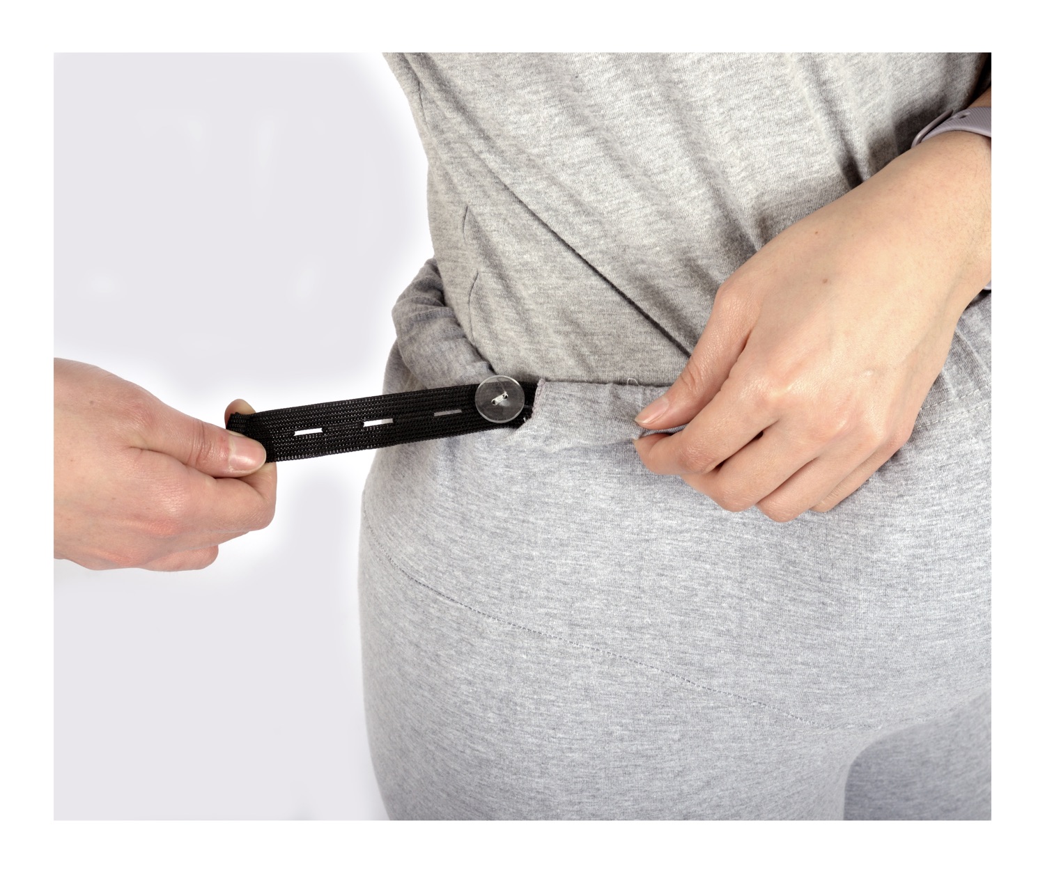 CALZA MUJER VEBBA MATERNITY CLOTHES GRIS MATERNAL VEBBA ELASTICADA CON AJUSTE - 2