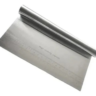 SCRAPER ESPÁTULA METÁLICA 22 CM REPOSTERÍA Y HORNEADO CORTADOR DE MASA ALISADOR - 1