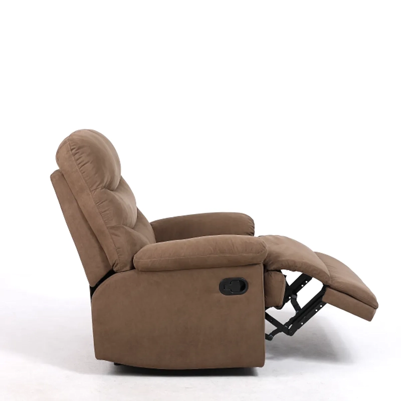 BERGERE RECLINABLE AUSTEN COMPACTO MICROFIBRA CAFE SILLON DE DESCANSO MANUAL - 6