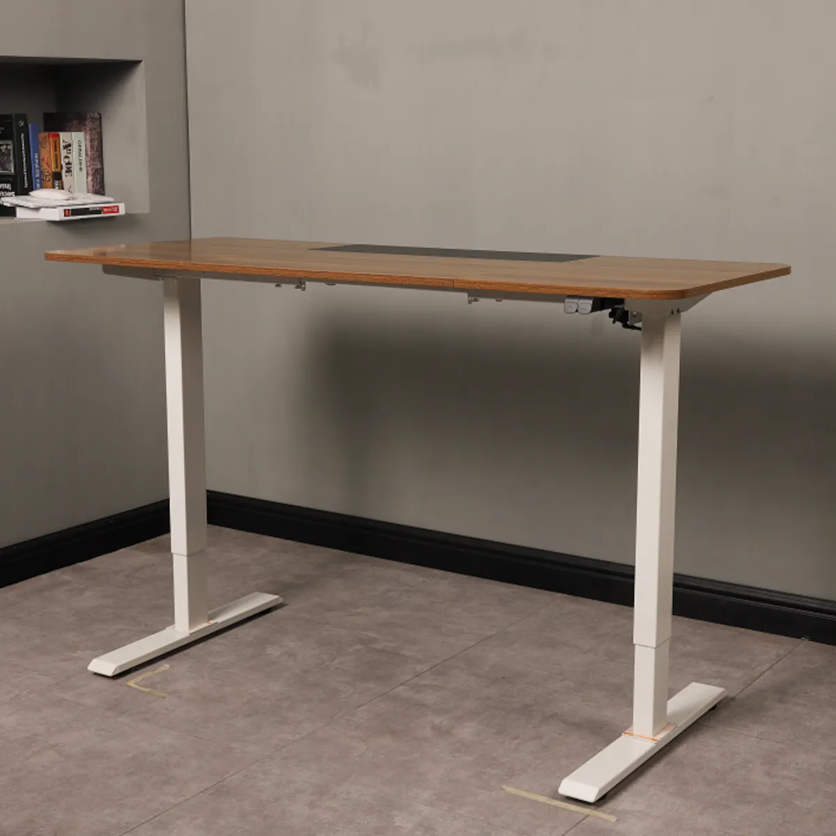 ESCRITORIO ELECTRICO HARMONY FLOW 140CM DE ALTURA REGULABLE 72/120CM NOGAL BLANCO - 2