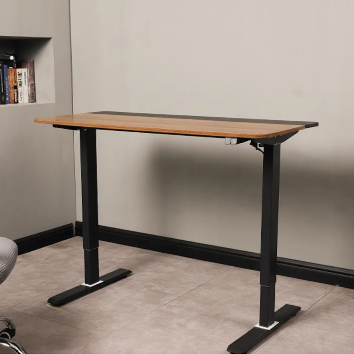 ESCRITORIO ELECTRICO HARMONY FLOW 120 DE ALTURA REGULABLE 72/120CM NOGAL NEGRO - 2