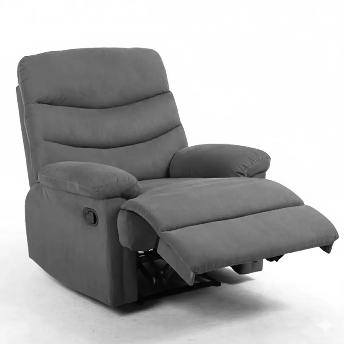 BERGERE RECLINABLE AUSTEN COMPACTO MICROFIBRA GRIS - 3