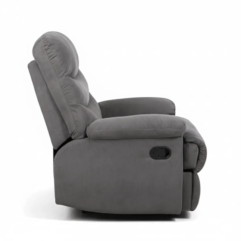 BERGERE RECLINABLE AUSTEN COMPACTO MICROFIBRA GRIS - 5