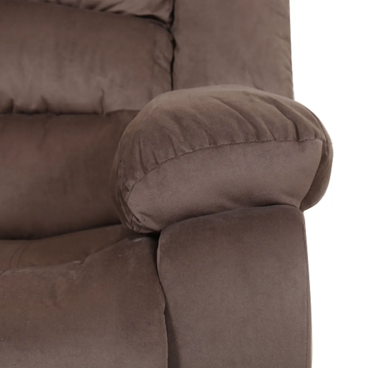 BERGERE RECLINABLE CIORAN SILLON DESCANSO MICROFIBRA ATERCIOPELADA CHOCOLATE - 6