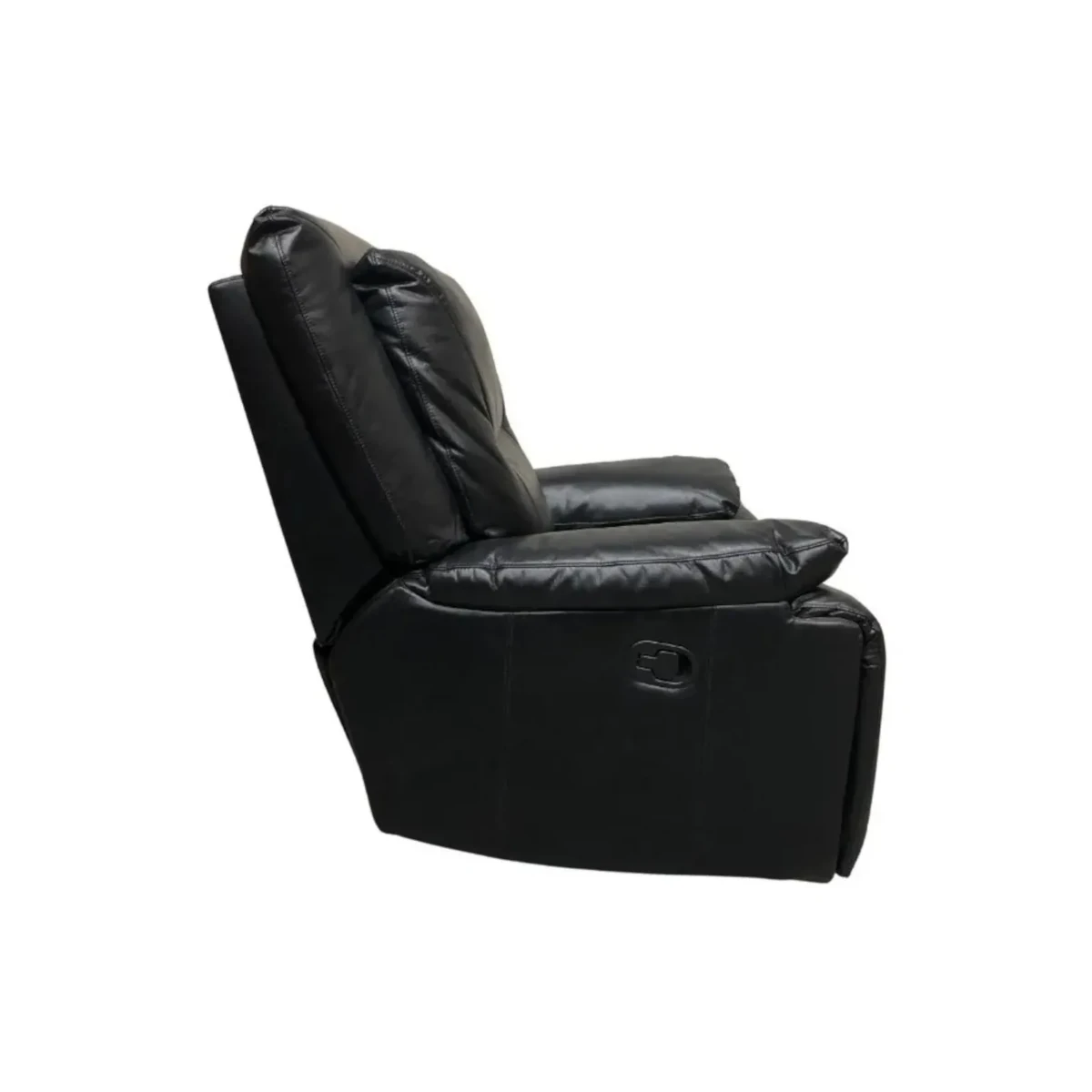 BERGERE RECLINABLE BECKETT CON FUNCION MECEDORA ECOCUERO NEGRO SILLON DE DESCANSO - 3