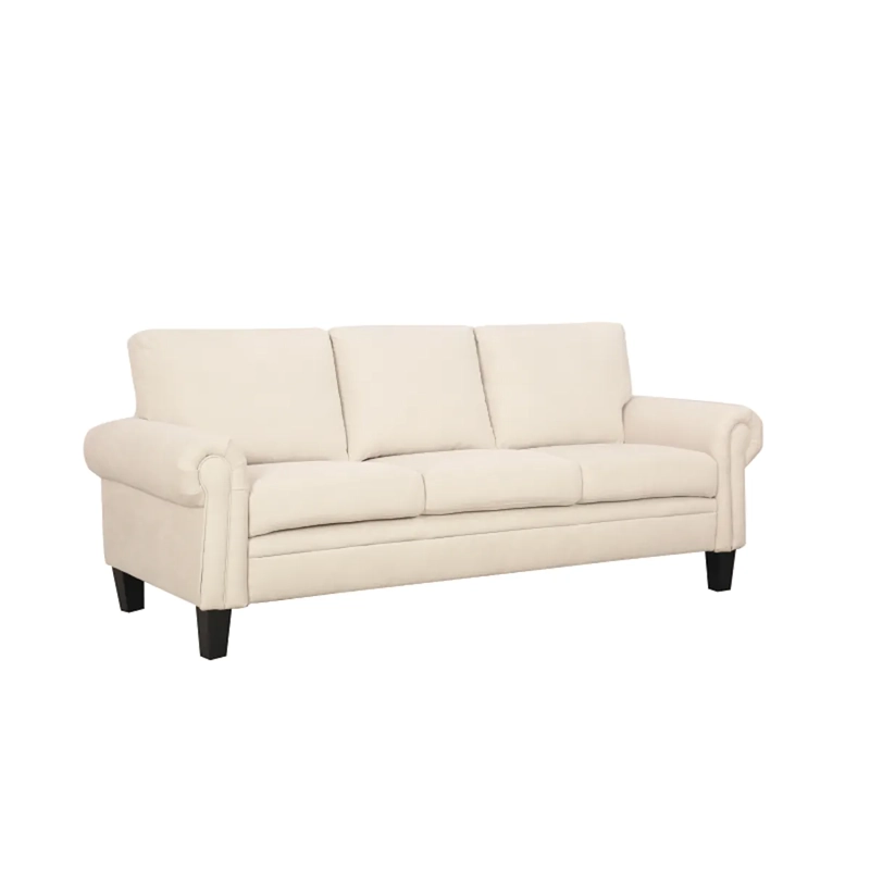 SOFA CALLISBURG 3 CUERPOS CHENILLE BLANCO - 1