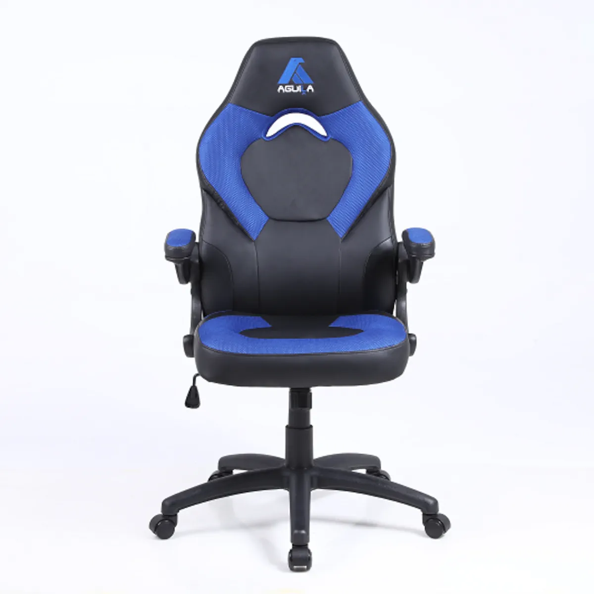 SILLA EJECUTIVA OXFORD AZUL APOYABRAZOS ROTATIVOS ERGONOMICA Y CON FUNCION MECEDORA - 2