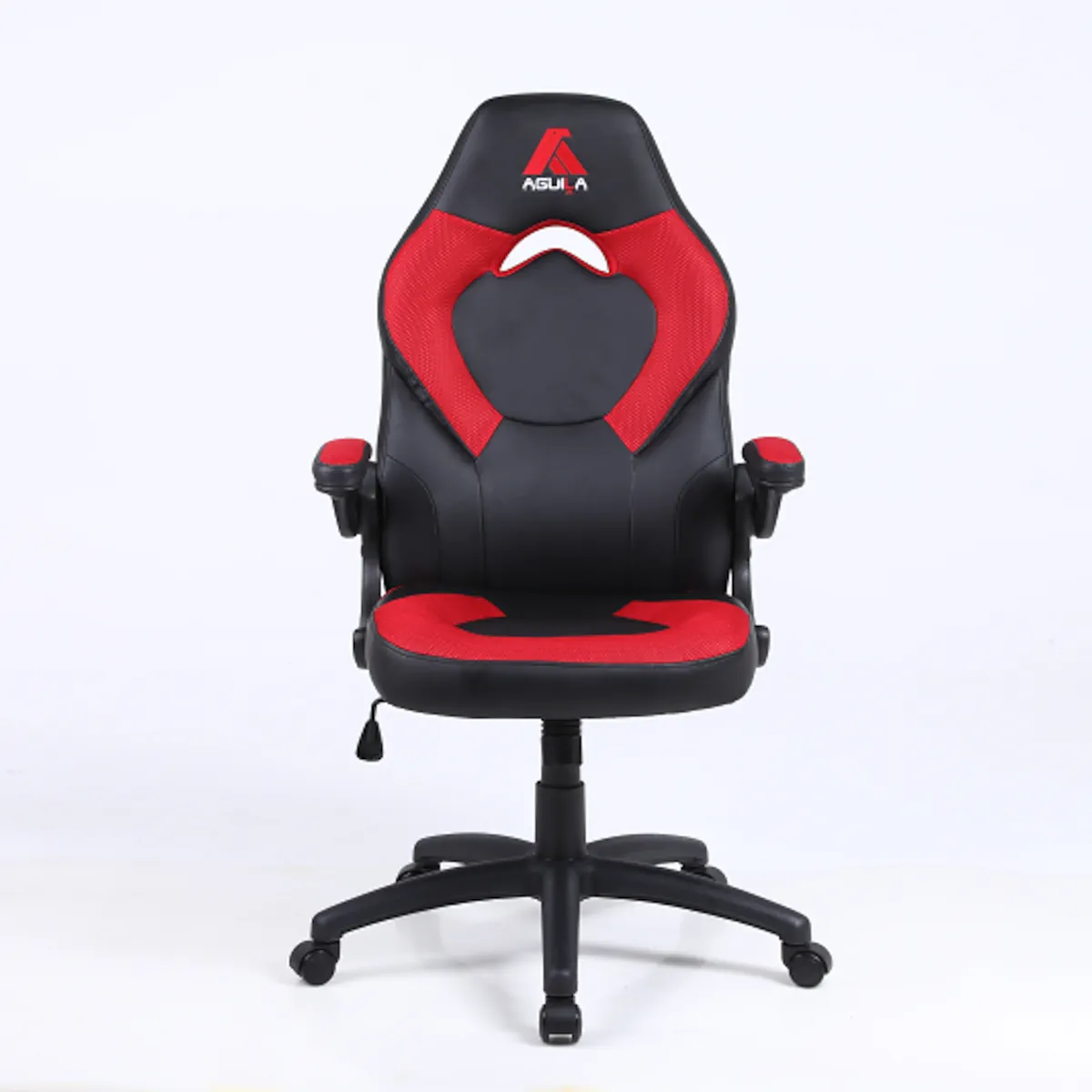 SILLA EJECUTIVA OXFORD ROJA APOYABRAZOS ROTATIVOS ERGONOMICA Y FUNCION MECEDORA - 2