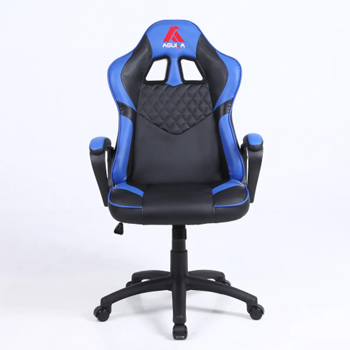 SILLA EJECUTIVA PRESTON AZUL ECOCUERO ERGONOMICA Y FUNCION MECEDORA - 2