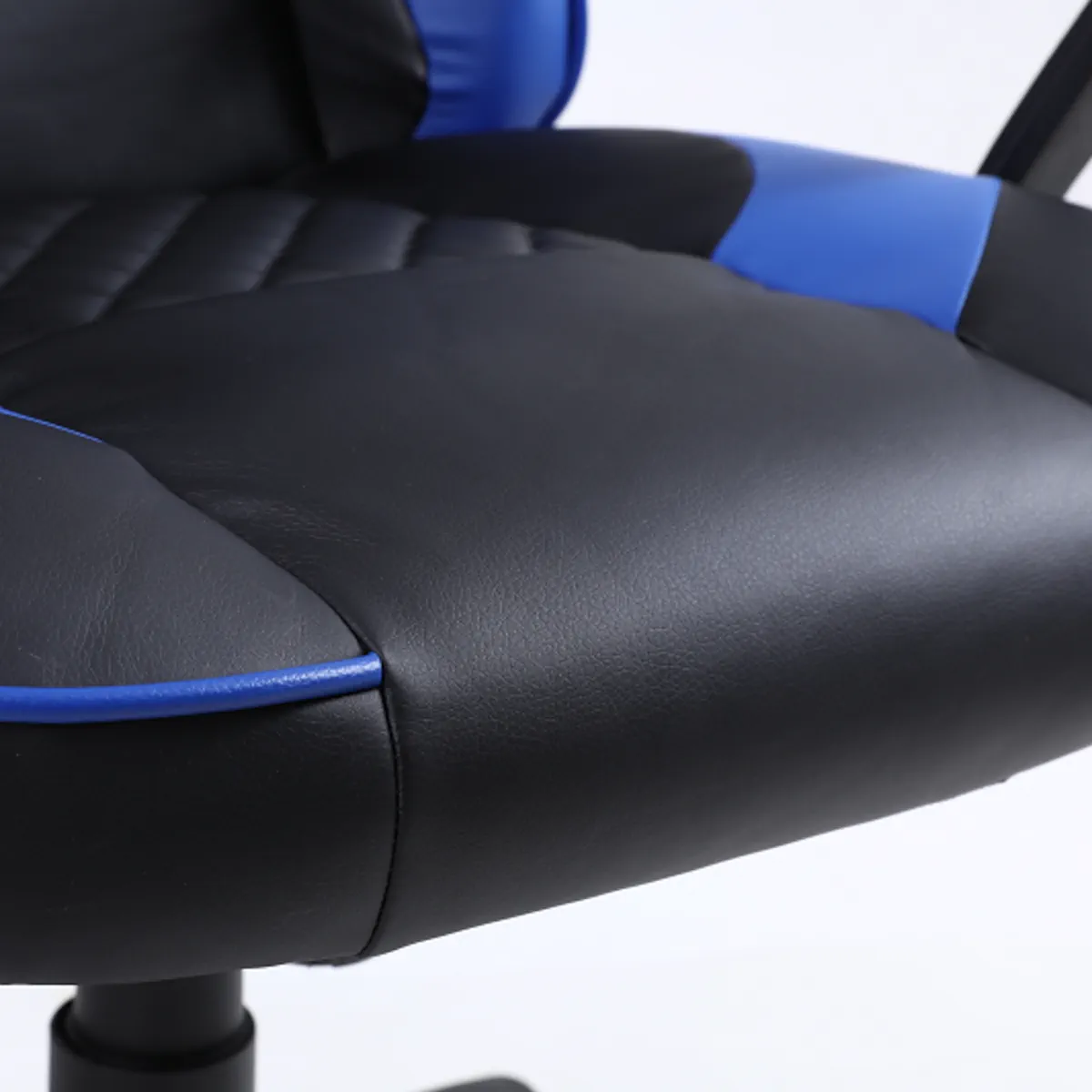 SILLA EJECUTIVA PRESTON AZUL ECOCUERO ERGONOMICA Y FUNCION MECEDORA - 6