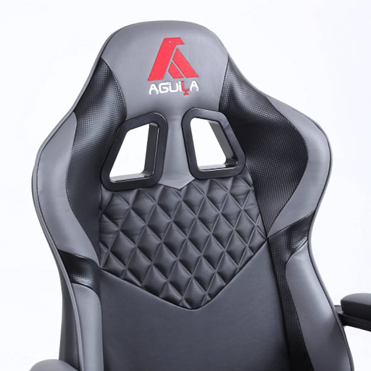 SILLA EJECUTIVA PRESTON GRIS ECOCUERO ERGONOMICA Y FUNCION MECEDORA - 5