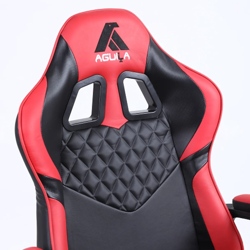 SILLA EJECUTIVA PRESTON ROJA ECOCUERO ERGONOMICA Y FUNCION MECEDORA - 4