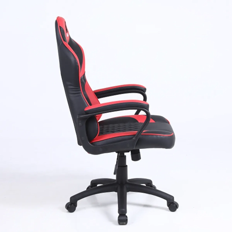 SILLA EJECUTIVA PRESTON ROJA ECOCUERO ERGONOMICA Y FUNCION MECEDORA - 6