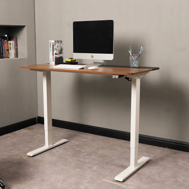 ESCRITORIO ELECTRICO HARMONY FLOW 120CM DE ALTURA REGULABLE 72/120CM NOGAL BLANCO - 4