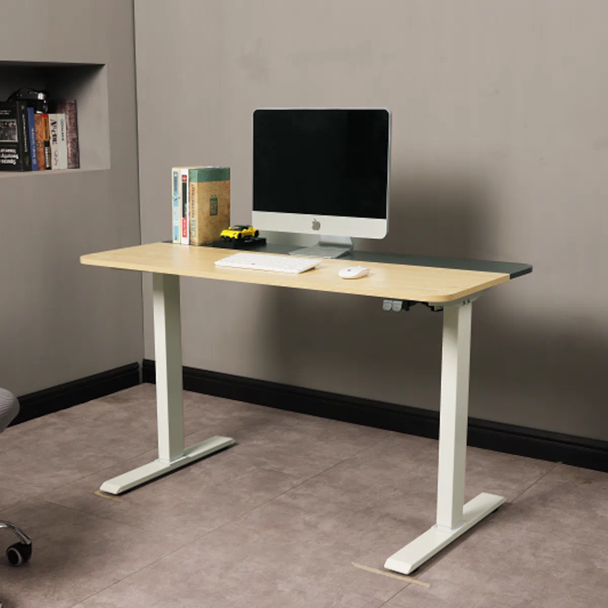 ESCRITORIO ELECTRICO HARMONY FLOW 120 DE ALTURA REGULABLE 72/120CM ARCE BLANCO - 3