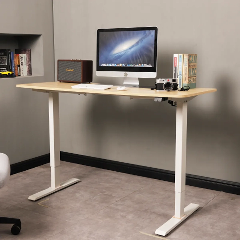 ESCRITORIO ELECTRICO HARMONY FLOW 140CM DE ALTURA REGULABLE 72/120CM ARCE BLANCO - 4