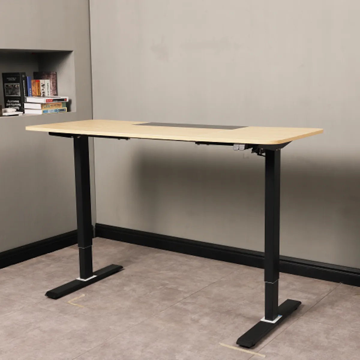 ESCRITORIO ELECTRICO HARMONY FLOW 140CM DE ALTURA REGULABLE 72/120CM ARCE NEGRO - 2