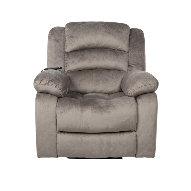 BERGERE MASAJEADOR RECLINABLE MUSIL CON CALOR Y 8 PUNTOS CAFE GRISACEO - 3