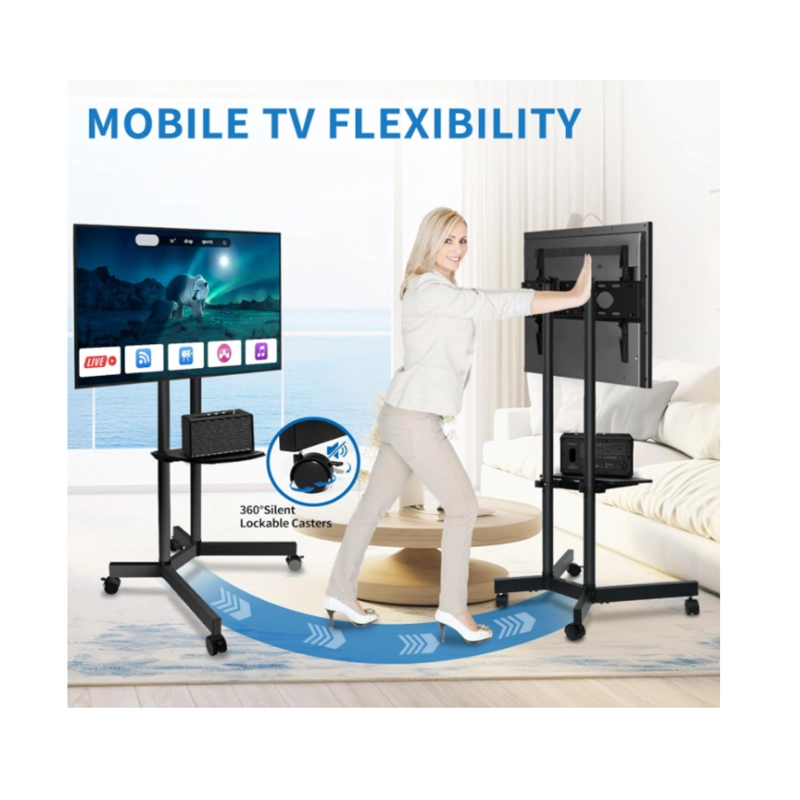 SOPORTE DE TV CON RUEDAS 32 A 70 PEDESTAL MOVIL - 2