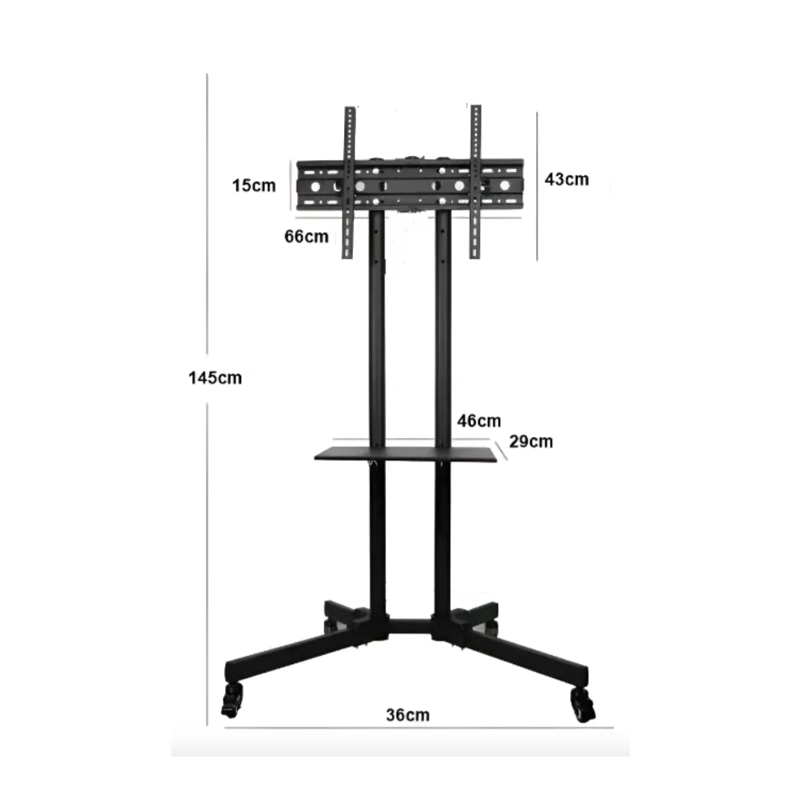 SOPORTE DE TV CON RUEDAS 32 A 70 PEDESTAL MOVIL - 6