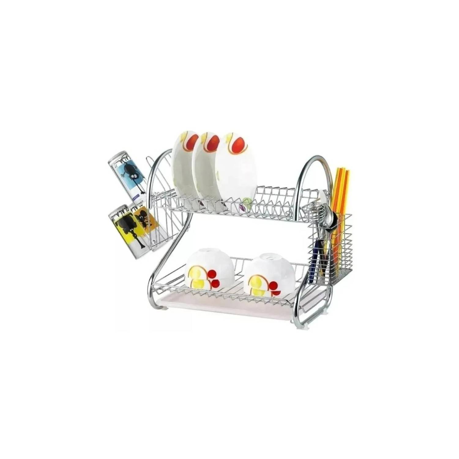 SECADOR DE PLATOS ESCURRIDOR ACERO INOXIDABLE - 2