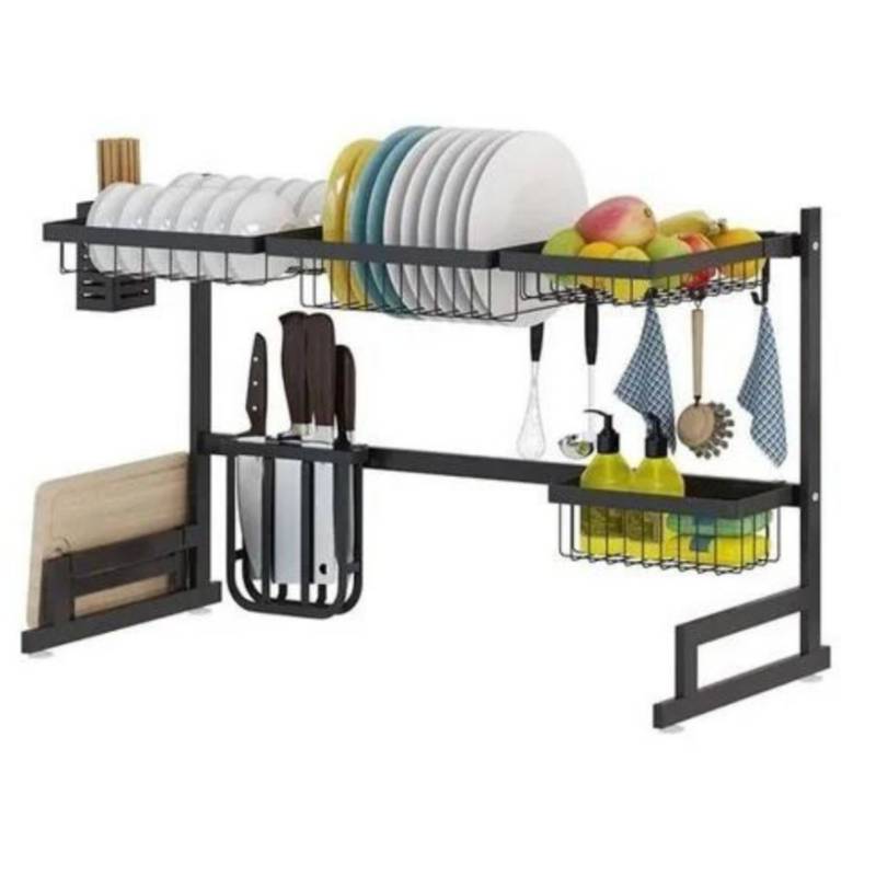 SECADOR DE PLATOS ESCURRIDOR DE LOZA 85CM ORGANIZADOR - 1