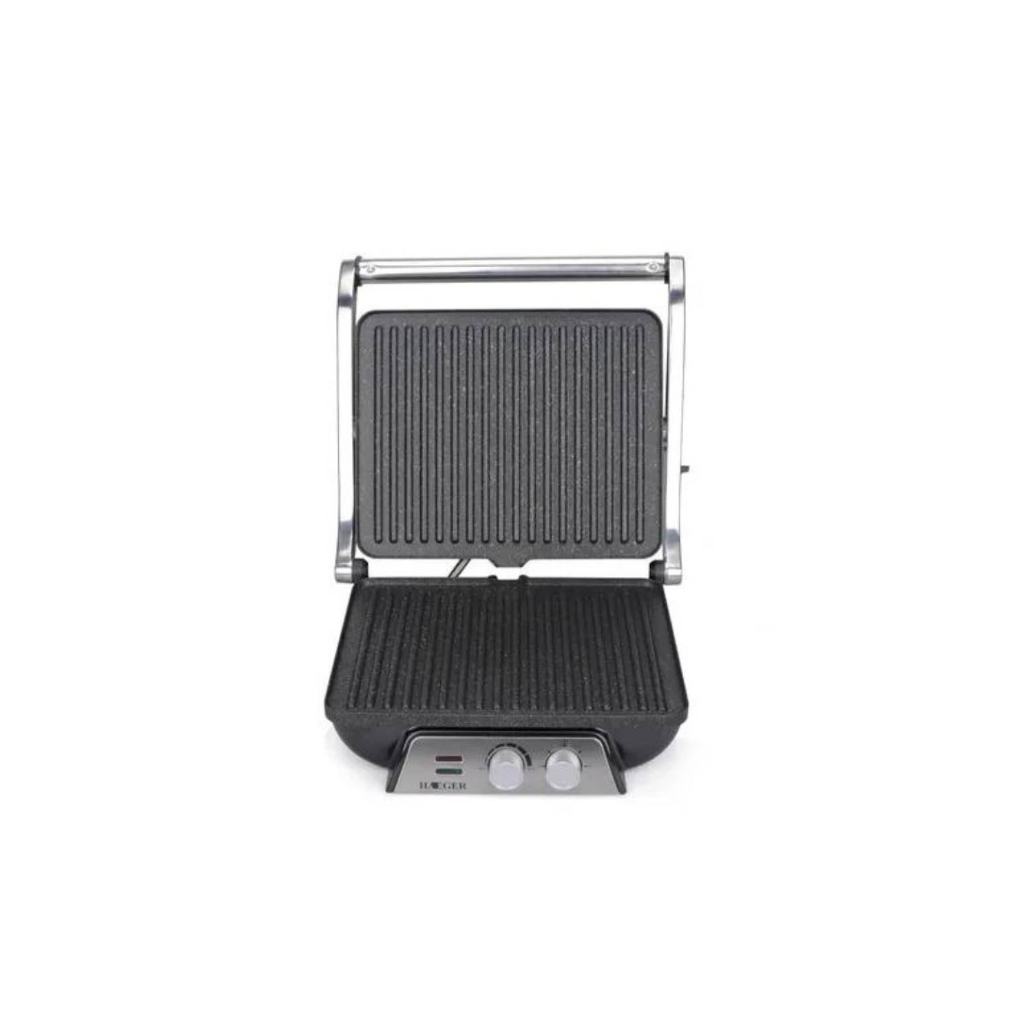 PARRILLERA ELÉCTRICA HAEGER PLANCHA ASADO GRILL - 3