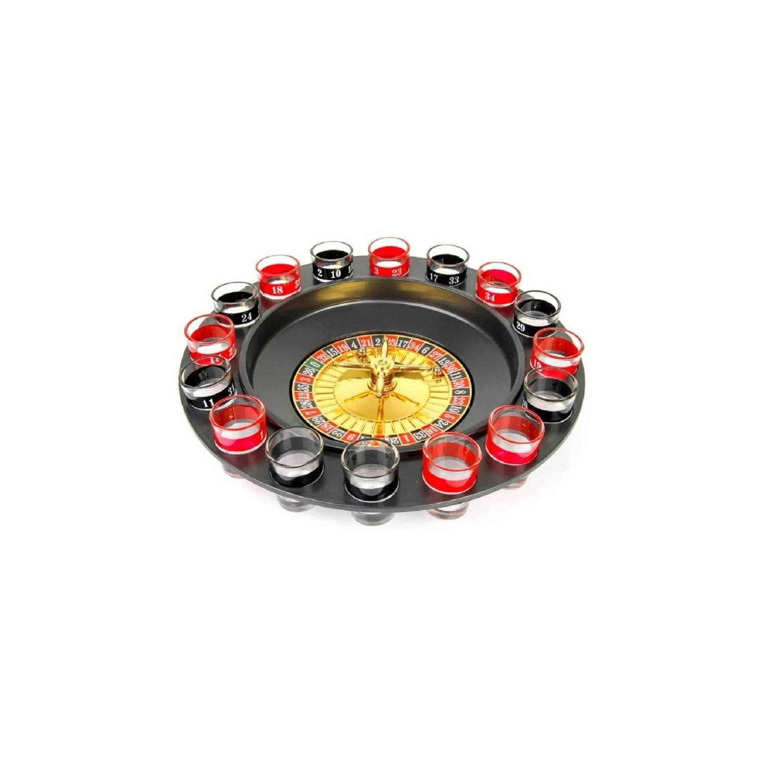 JUEGO DE MESA JUEGO DE RULETA CON VASOS DRINKING ROULETTE - 1