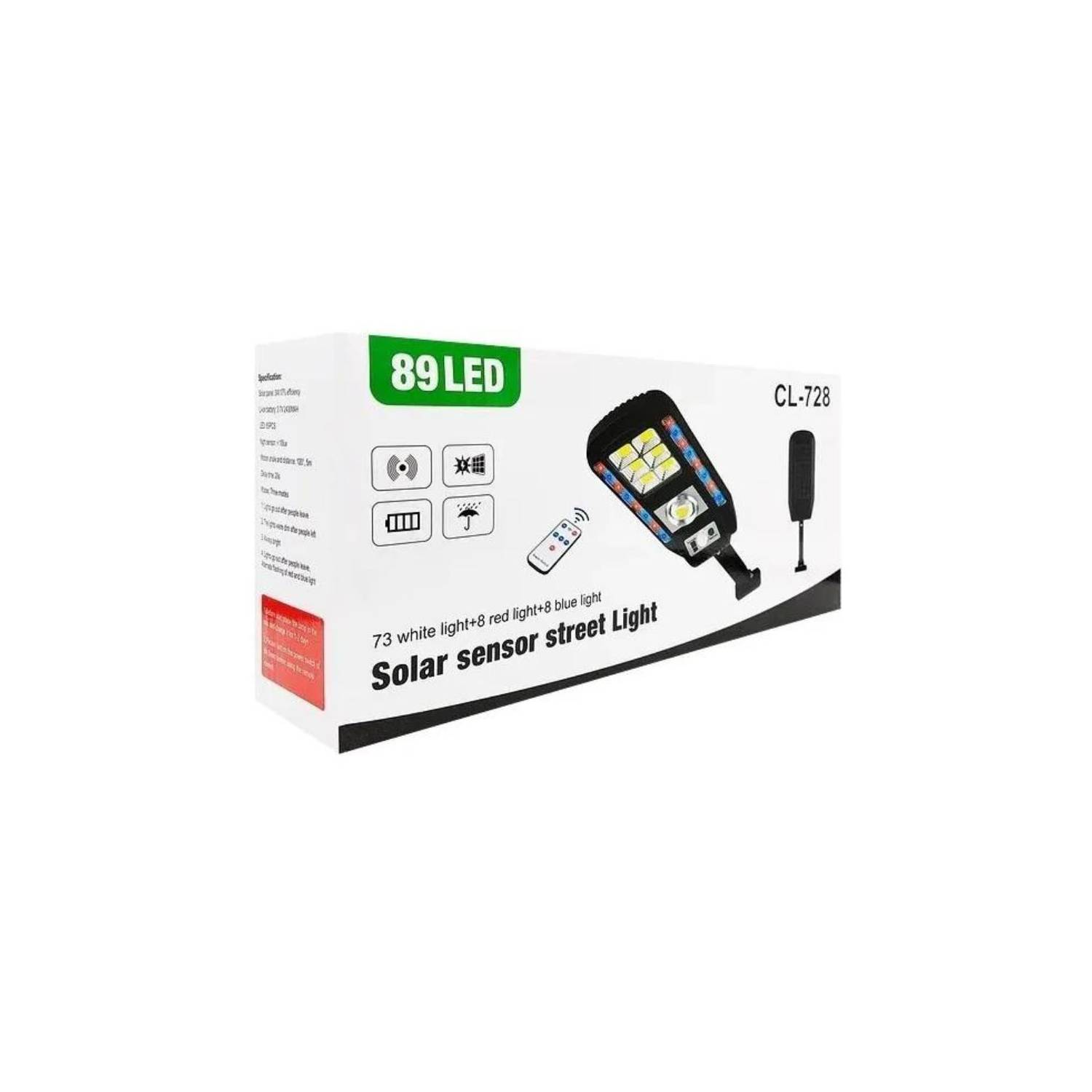 FOCO SOLAR DE MOVIMIENTO 89LED IP65 3 W CL728 - 2