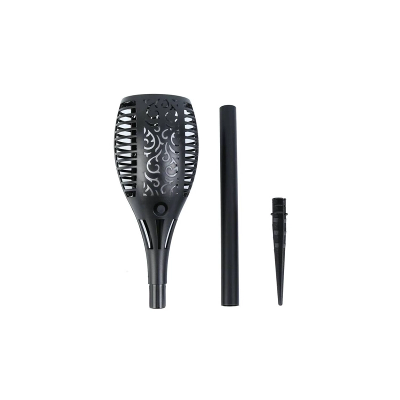 LUZ SOLAR ESTACA ESTILO ANTORCHA PARA JARDIN AL AIRE LIBRE - 1