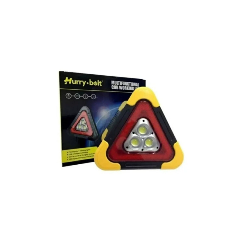 LUZ EMERGENCIA TRIANGULO LED RECARGABLE SOLAR - 2