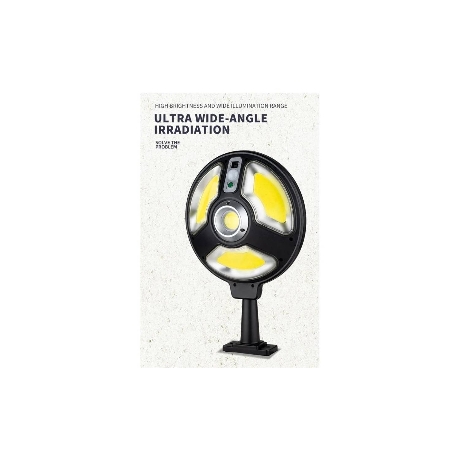 FOCO SOLAR LED REDONDO UFO SENSOR MOVIMIENTO POTENTE 460W - 4