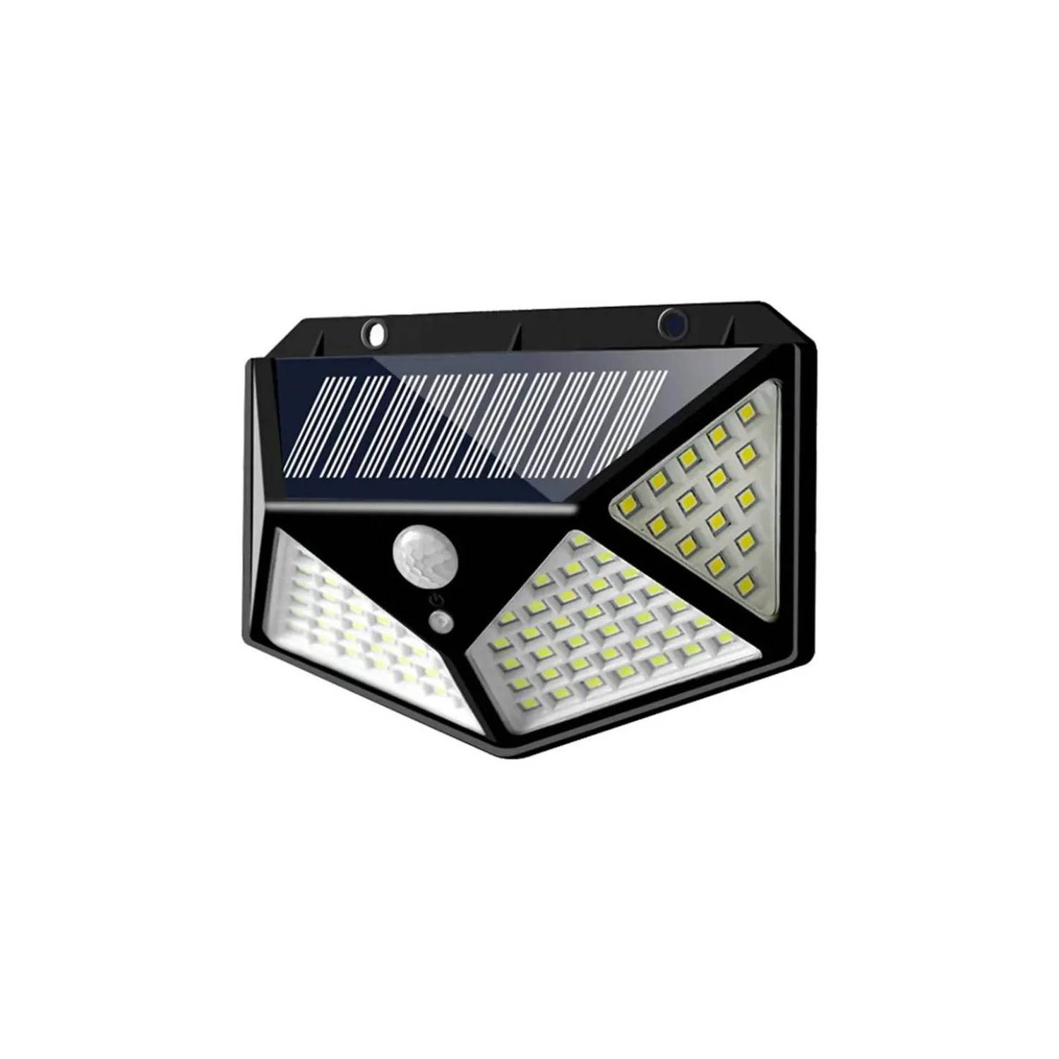 PACK 2 FOCO SOLAR 100 LED SENSOR MOVIMIENTO DE EXTERIOR PARED - 2