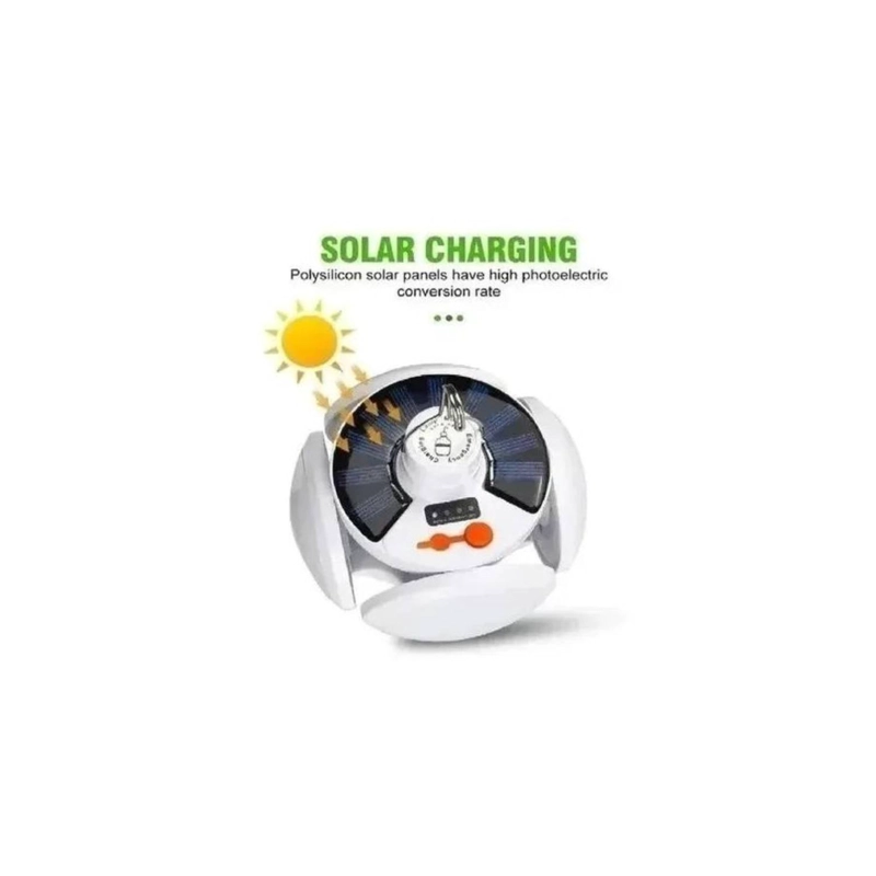 LAMPARA SOLAR DE EMERGENCIA BOMBILLA REDONDA LED - 2