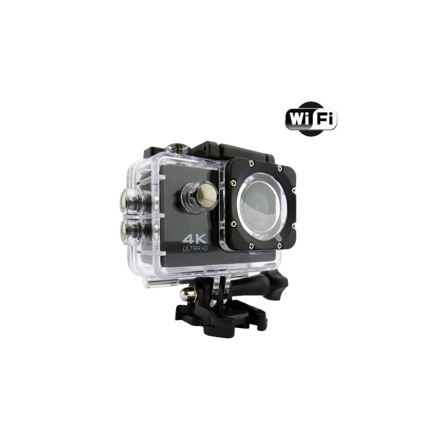 CAMARA DEPORTIVA 4K I WIFI SUMERGIBLE 30MTRS ACCESORIOS - 1