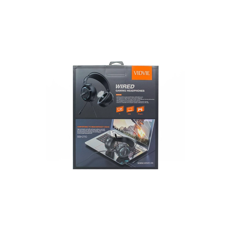 AUDÍFONOS VIDVIE ESTÉREO SURROUND 7.1 LUZ LED BBH2110 MICRÓFONO - 2