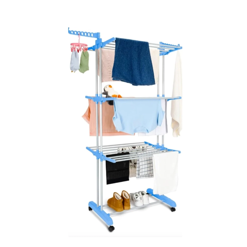 Tendedero Colgador Secador De Ropa Plegable de 3 Niveles con alas - 2