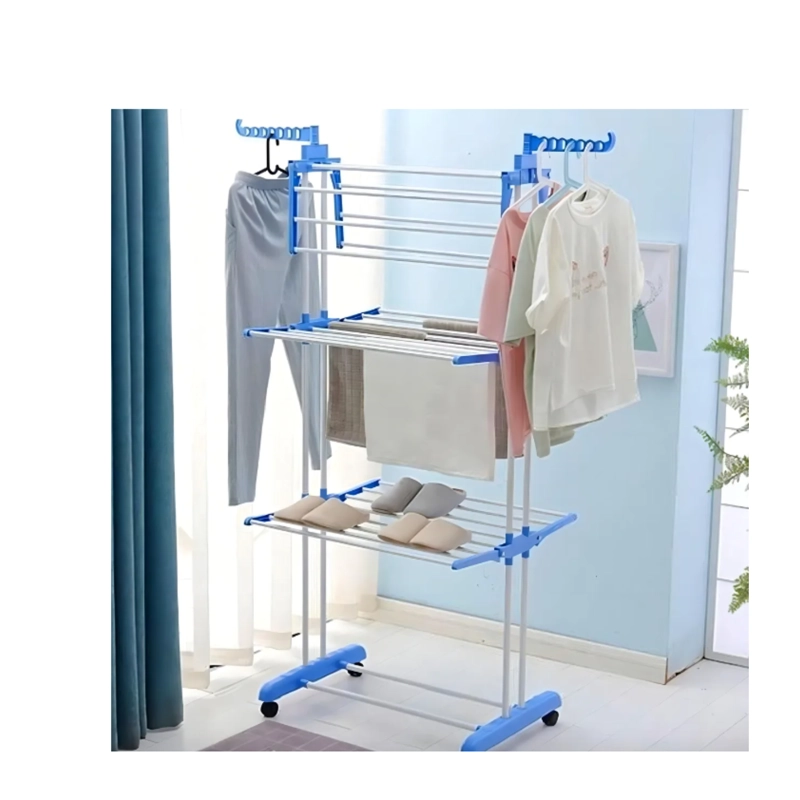 Tendedero Colgador Secador De Ropa Plegable de 3 Niveles con alas - 3