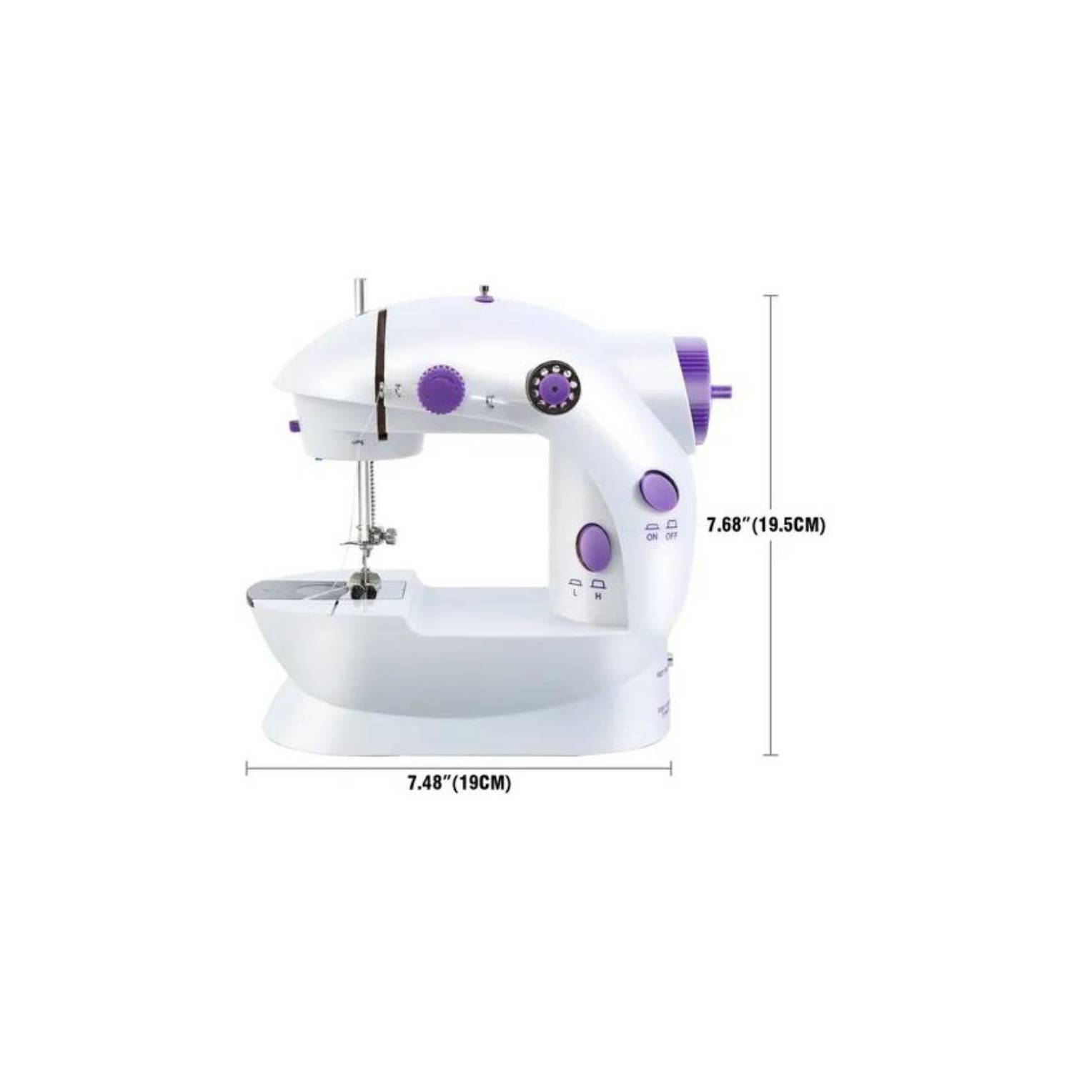 MINI MAQUINA COSER PORTATIL PEDAL ELECTRICA - 3