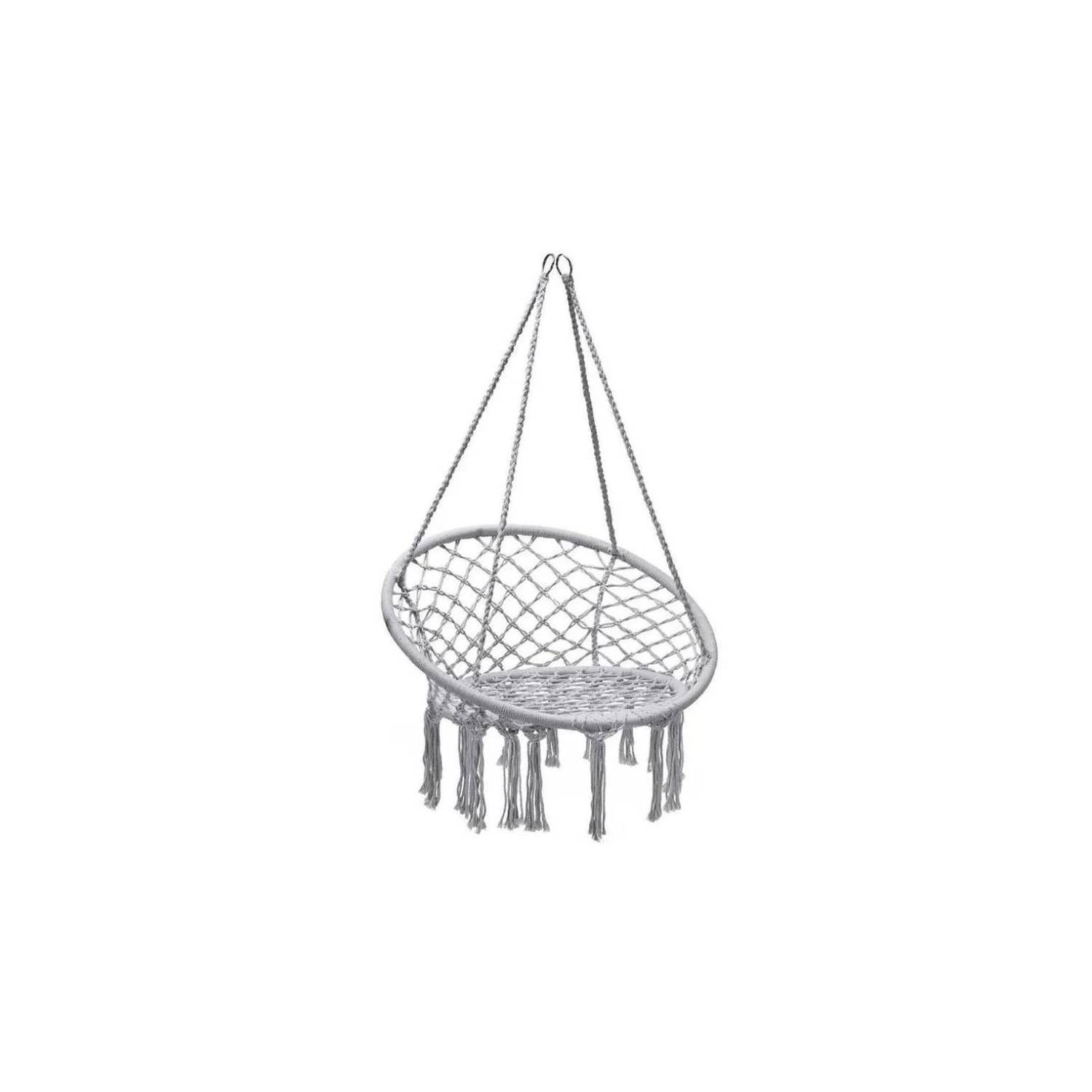 SILLA HAMACA COLGANTE COLUMPIO TERRAZA GRIS - 1