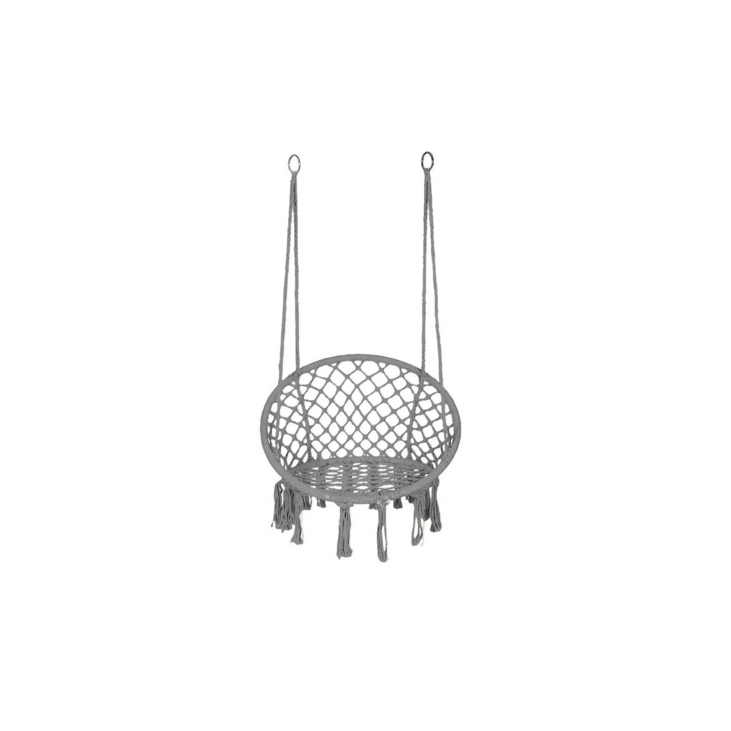 SILLA HAMACA COLGANTE COLUMPIO TERRAZA GRIS - 2