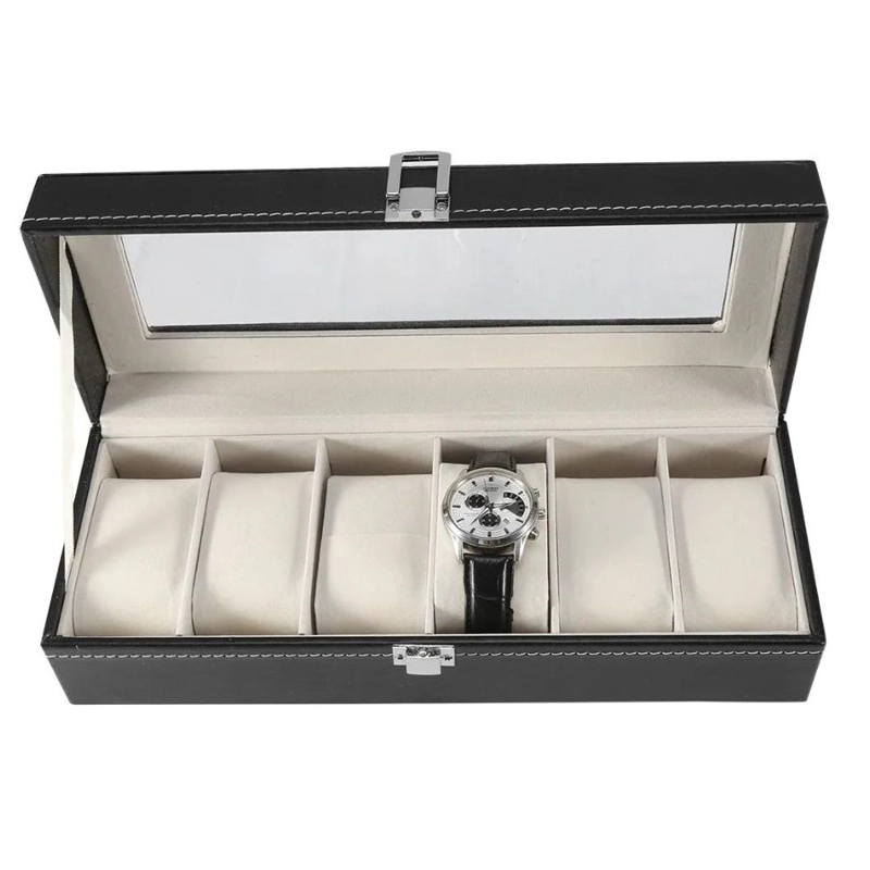 Caja Organizadora Relojes Caja Guardar Reloj Caja 6 Espacios - 1